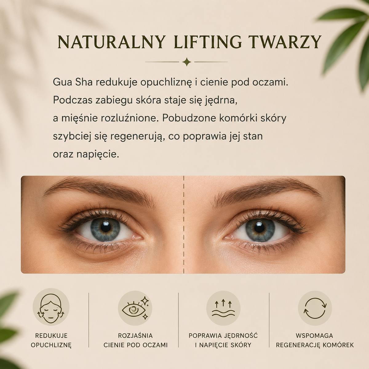 Gua Sha z Naturalnego Jadeitu