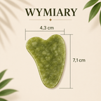 Gua Sha z Naturalnego Jadeitu